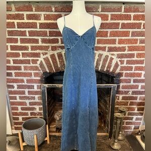 **SOLD** american eagle denim midi dress